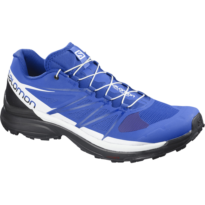 Salomon WINGS PRO 3 Zapatillas Trail Running Hombre - Azules / Blancas / Negras - Colombia (75098-MR